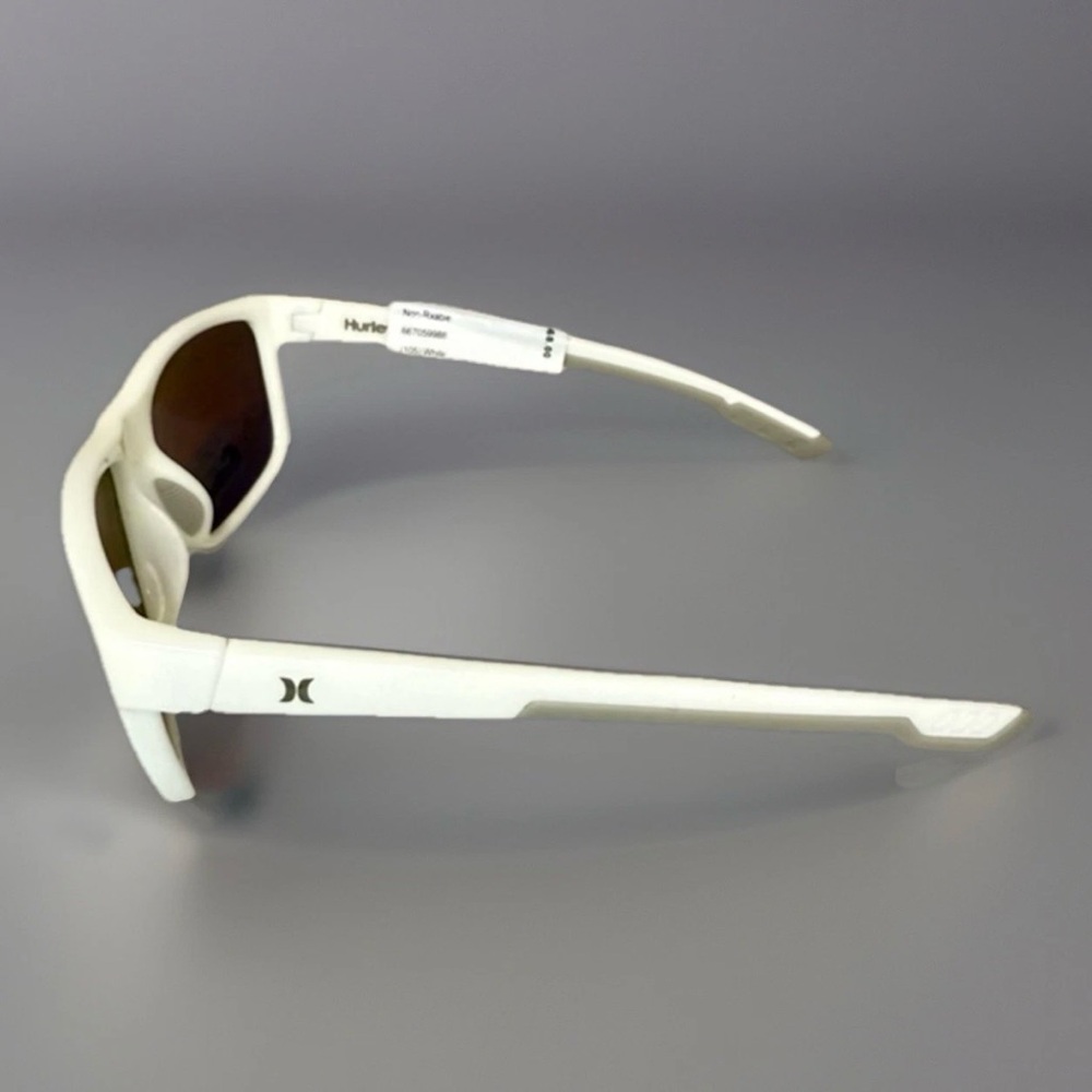 Hurley Sunglasses Floating White Frame Blue Lenses Polarized Unisex - Picture 4 of 6